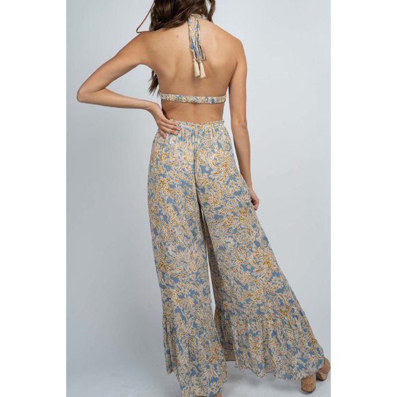 2for$24 ILLA ILLA Women's Jamie Halter Jumpsuit in Multicolor - Picture 2 of 6